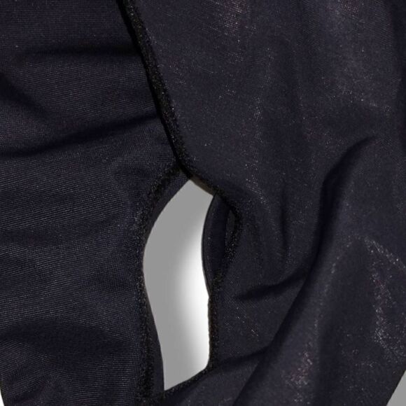 Lands End Womens‎ Swimsuit Sz 8 Black Tummy Control SleeveSuit One PC Ruched - Picture 10 of 14